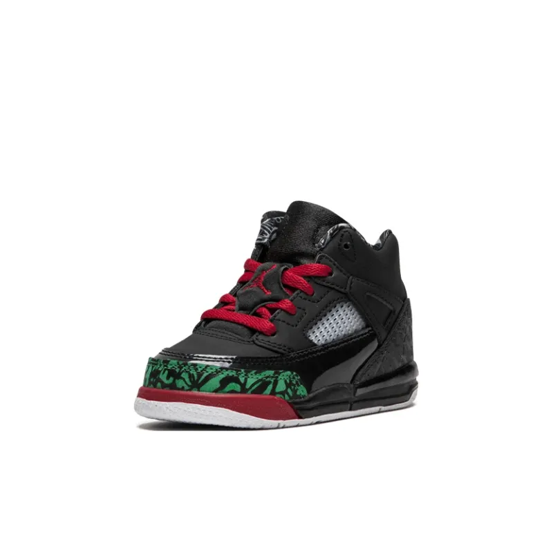 Jordan Spizike BT Slip-Resistant Cushioning Wear-Resistant High-Top Toddler Shoes Black Red Green Infant And Toddler-3