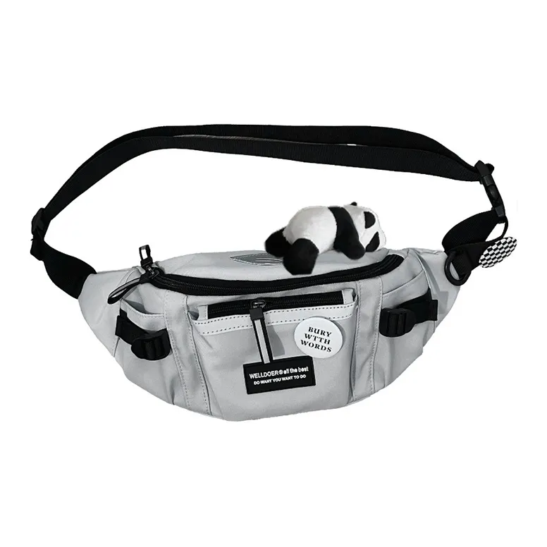Bywhich Nylon Sling Bag Regular Unisex White/Black/Gray-8