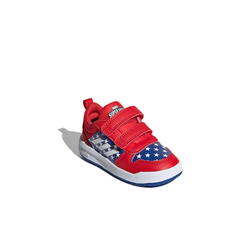 Adidas Neo Tensaur Abrasion Resistant Low Top Toddler Shoes Red Blue Infant And Toddler-2