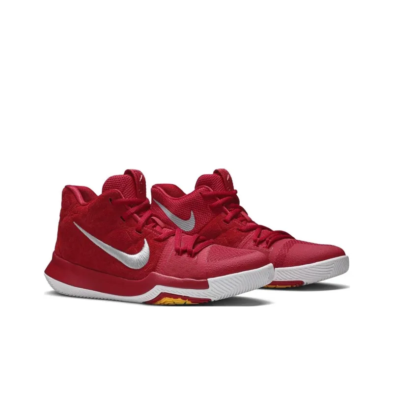 Nike Kyrie 3 Grade School Mid Top Children's Basketball Shoes Red White Unisex-2