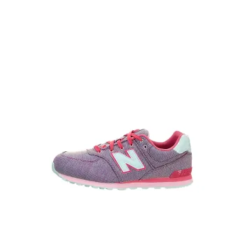 New Balance NB 574 Cushioning Abrasion Resistant Breathable Kids Lifestyle Shoes Fuchsia Kids'