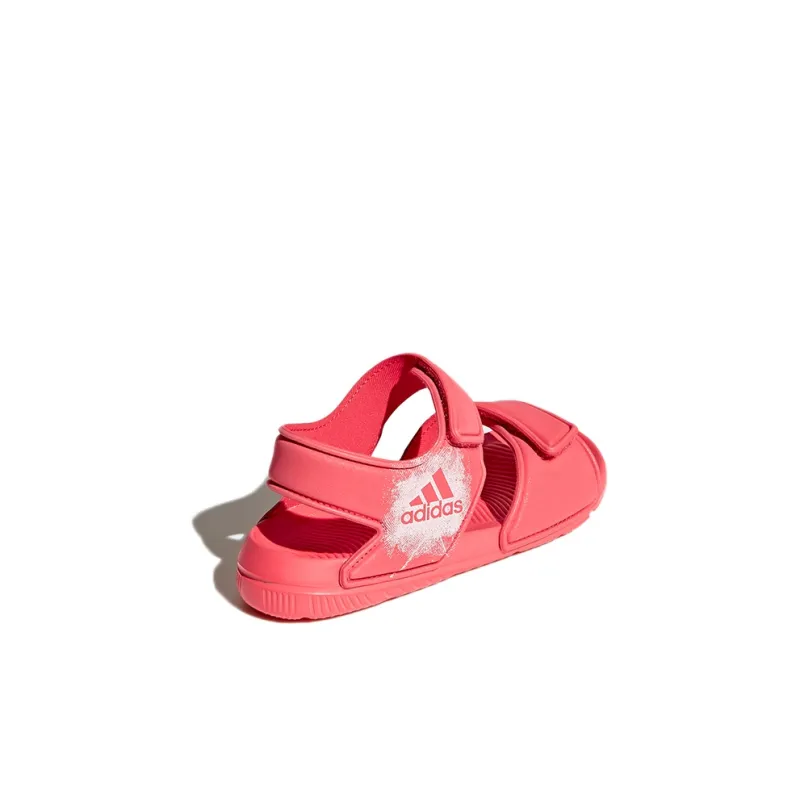 Adidas Altaswim I Slip Resistant And Breathable Low Top Toddler Shoes Rose Red Infant And Toddler-3