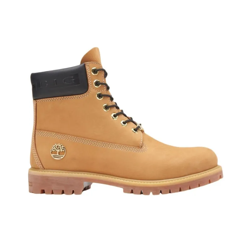 Notorious BIG x Timberland Ankle Boots Medium Heel Unisex Brown-1