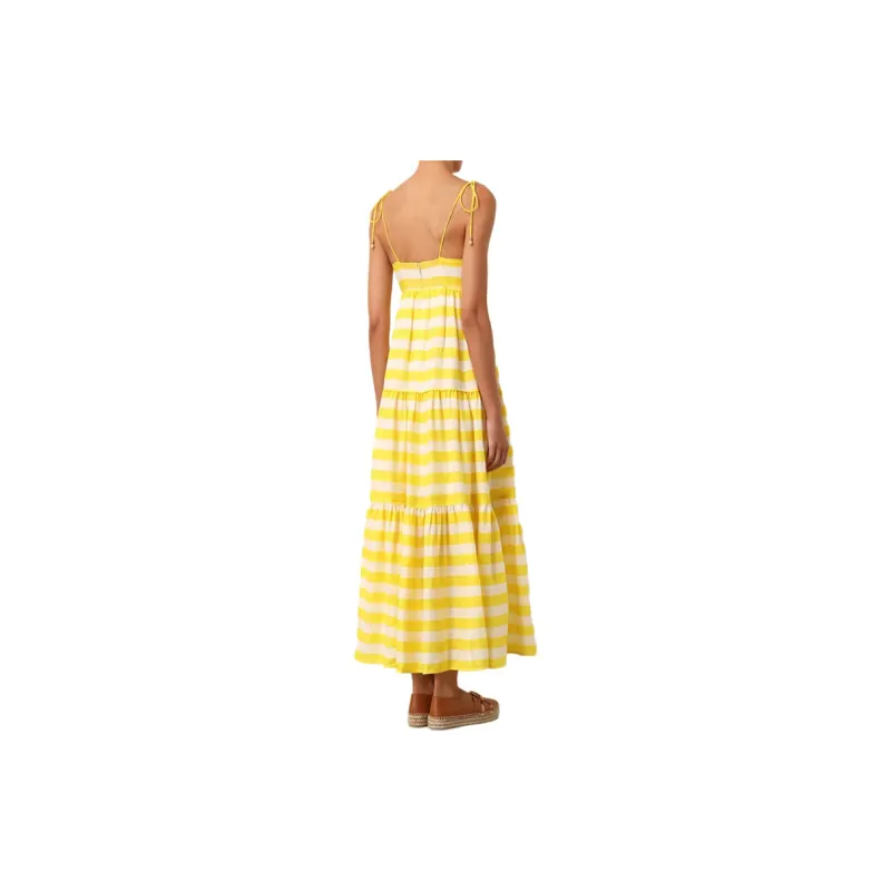 Zimmermann Alight Striped Linen Midi Dress-2