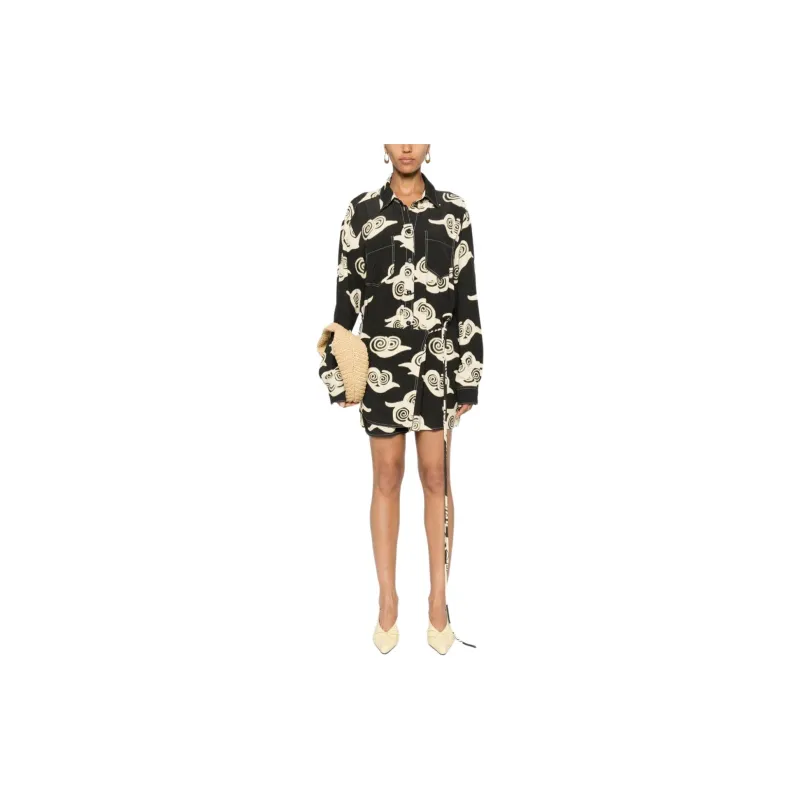 NANUSHKA Cloud printed Mini Dress-2