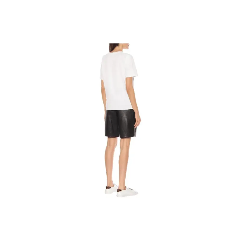 SAINT LAURENT Logo Printed Crewneck T Shirt-4