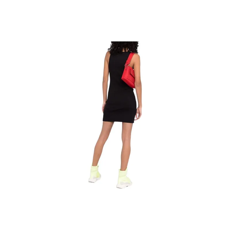 DIESEL D tank Logo print Cotton Dress-1