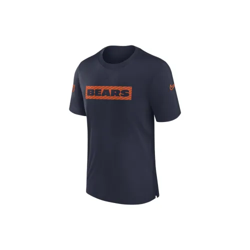 Nike Chicago Bears T-Shirts Men Marine Blue