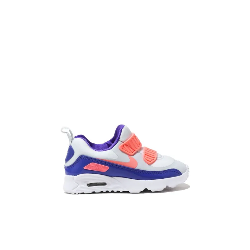 Nike Air Max 90 Slip Resistant Shock Absorbers Low Top Toddler Shoes White Blue Pink Infant And Toddler-1