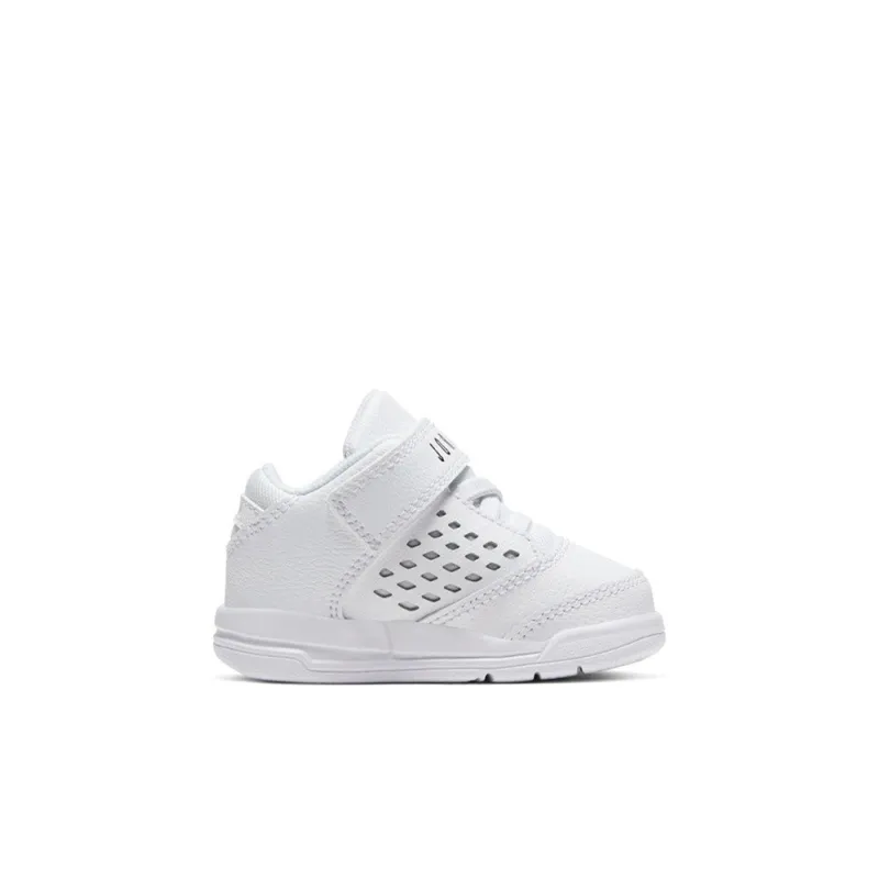 Jordan Flight Origin 4 Cushioning Anti-Slip And Wear-Resistant Mid-Top Toddler Shoes White Infant And Toddler-1