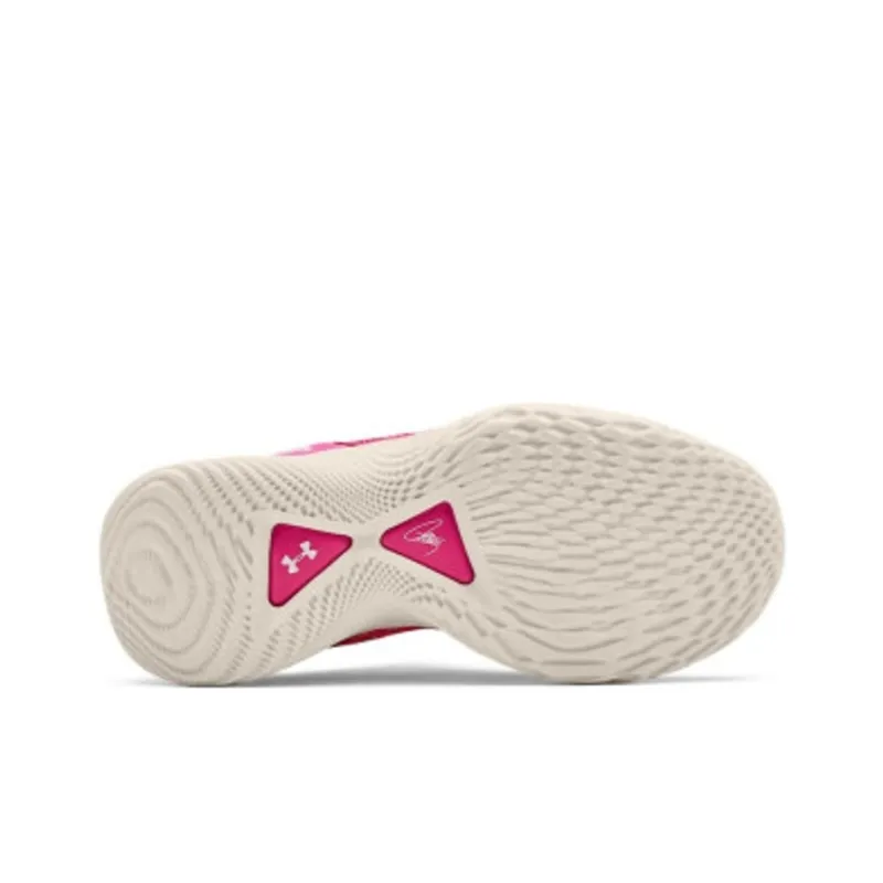 SESAME STREET x Under Armour Curry 9 Flow Cushioning, Wear Resistant Low Top Children's Basketball Shoes Pink Unisex-6