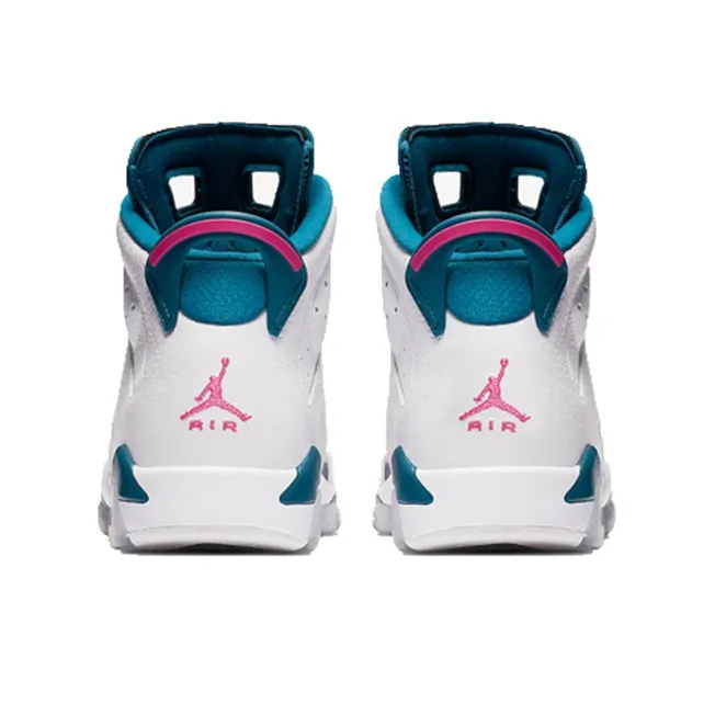 Jordan 6 Retro White Laser Fuchsia Green Abyss GS-3