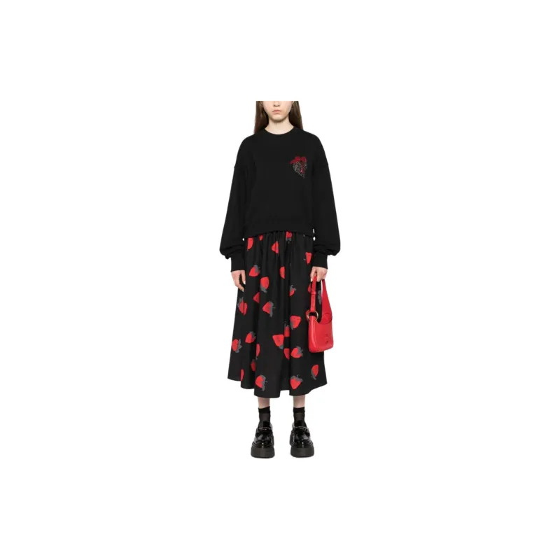 MSGM Crystal embellished Cotton Sweatshirt-1