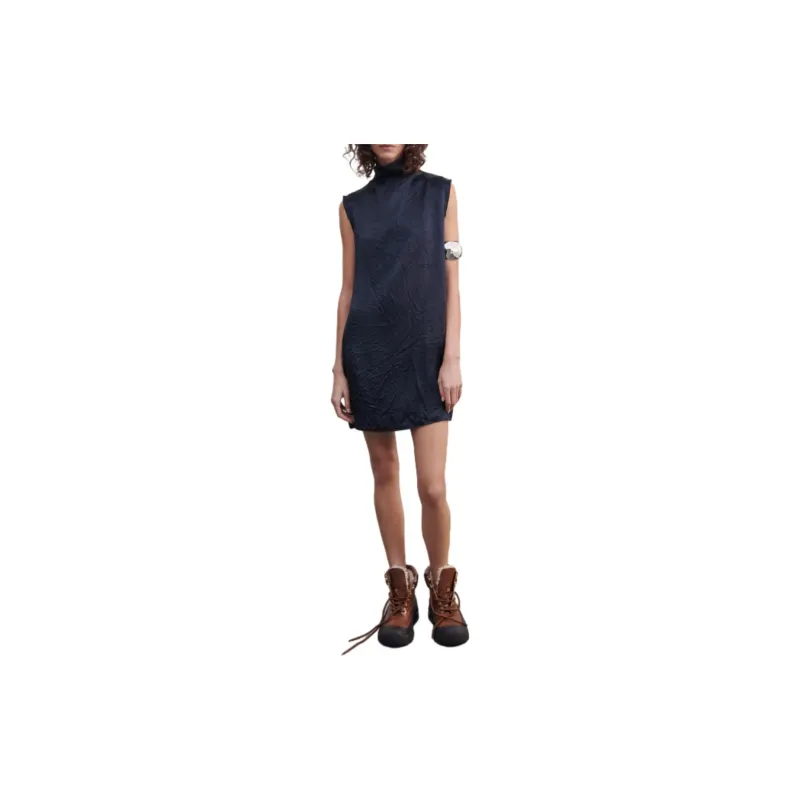 ZARA Sleeveless Dress Women's Blue-3