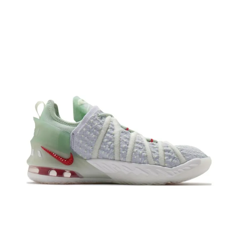 Nike Lebron 18 Empire Jade Forbidden City Heavy Artifact Mid Top Basketball Shoes Light Green China Limited Teenagers-1