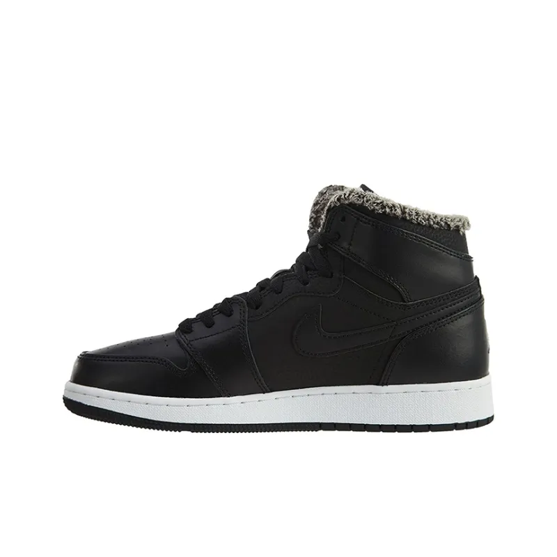 Jordan 1 Retro High Fleece Black Pink GS-0