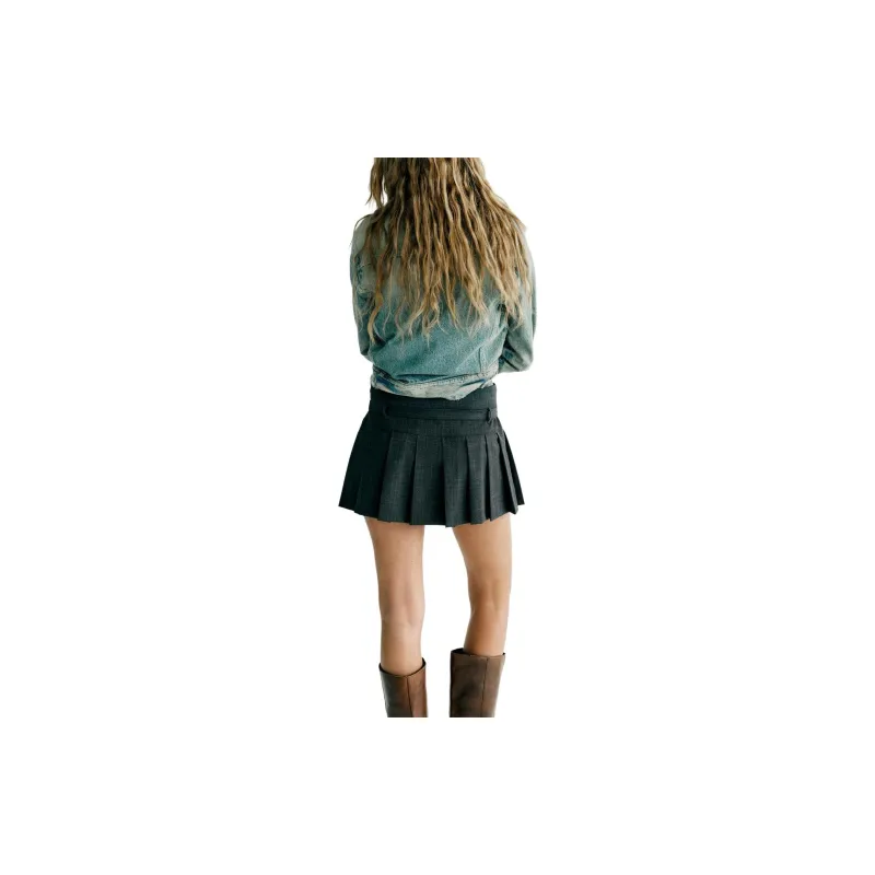 ZARA Casual Short Skirts Women's Gray-5
