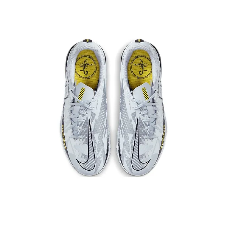 Nike Phantom GT Low Top Kids' Soccer Shoes Gray Silver Black Kids'-3