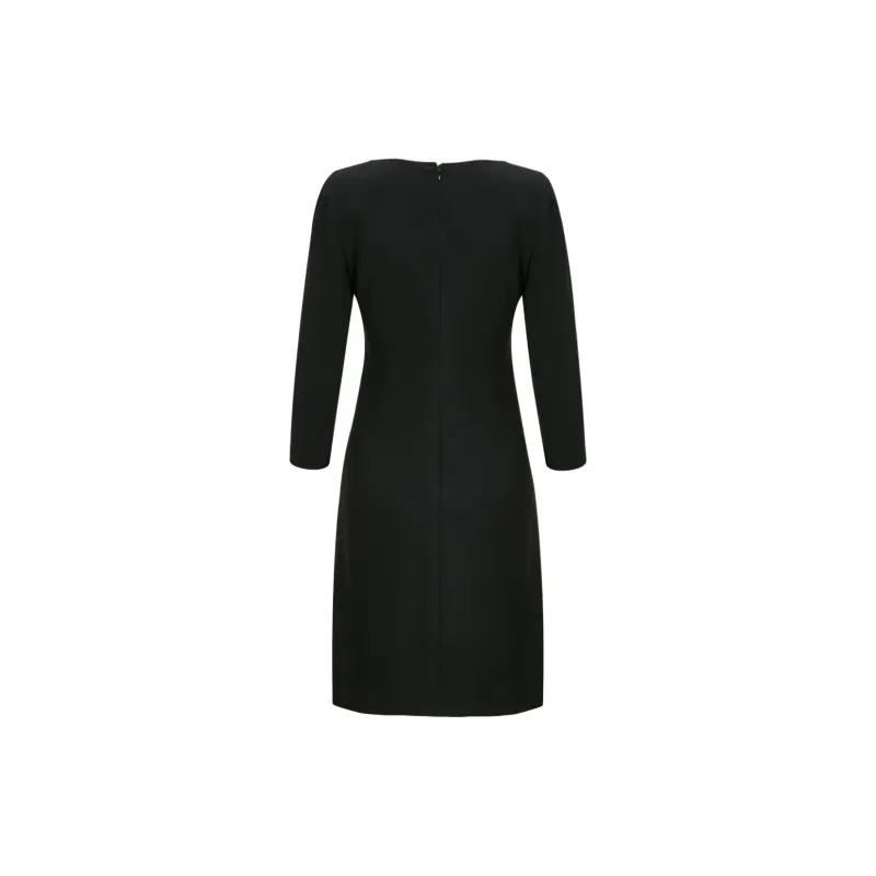 EMPORIO ARMANI SS21 Long Sleeved Dress Women's Black-1