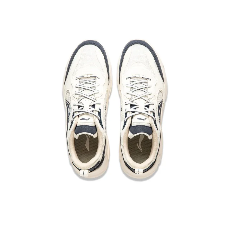 LiNing Cloud Sea Cushioning Anti-Slip And Wear-Resistant Support Casual Shoes Men's Blue White-3