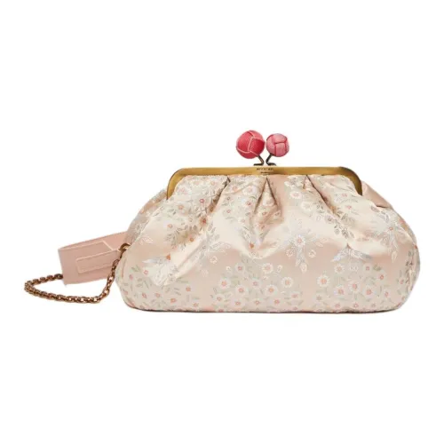 MaxMara Silk Shoulder Bag Crossbody Bag Medium Size Women's Pink