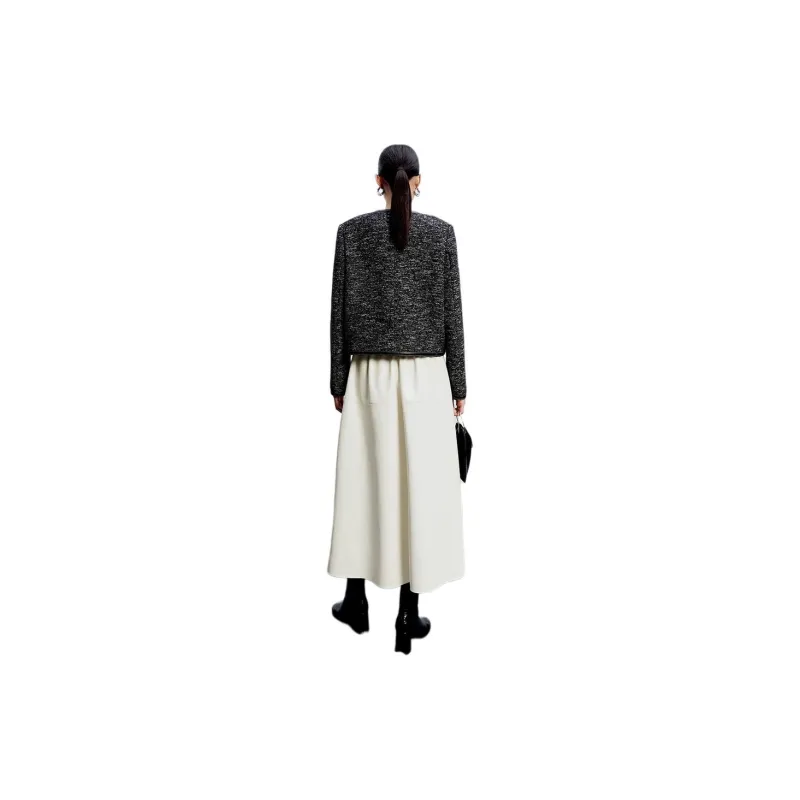 Roselingling Cropped Coat Women's Galaxy Black-1
