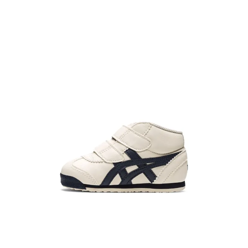 Onitsuka Tiger MEXICO 66 Mid Runner TS Mid Top Skateboard Shoes Beige Yellow Infant And Toddler-0