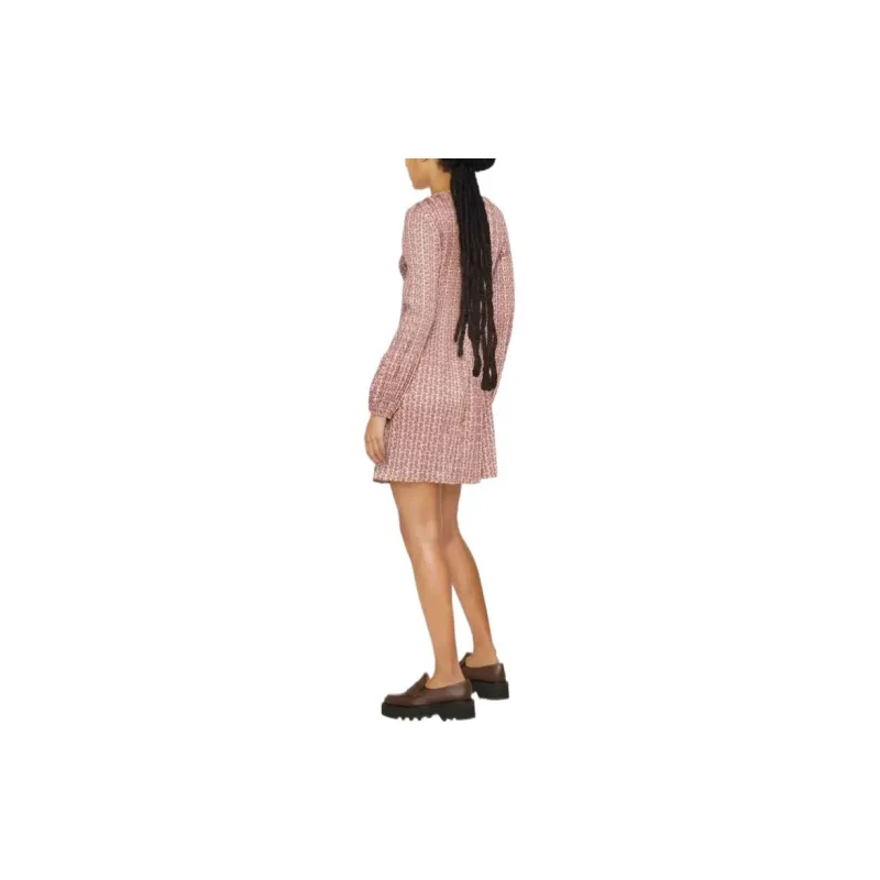 Maje Long-Sleeved Dresses Women's Purple Pink-2
