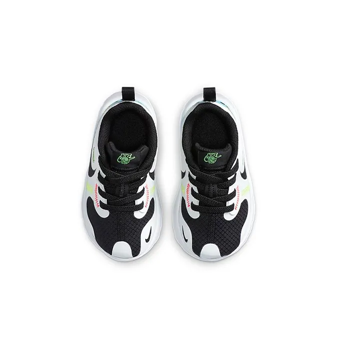Nike Renew Lucent 2 Low Top Toddler Shoes Black White Blue Infant And Toddler-3