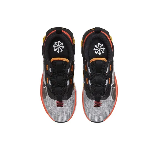 Nike Air Max 2021 Slip-Resistant Cushioning Wear-Resistant Running Shoes Gray Red Children Aged 3-7 Years Old-3
