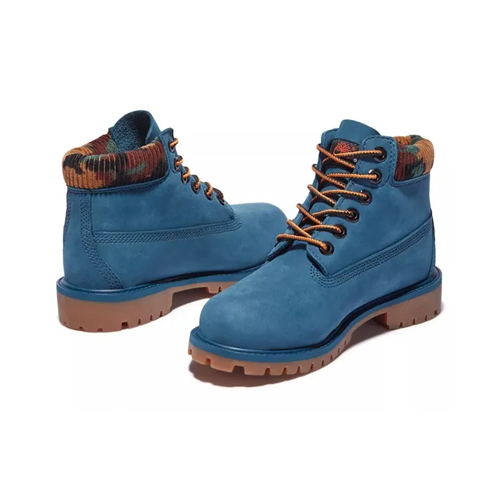 Timberland Waterproof And Wear resistant Low Shaft Kids' Boots Ocean Blue Teenagers-4