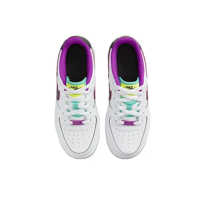 Nike Air Force 1 Low '07 LV8 Just Do It! White Vivid Purple GS-3