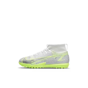 Nike Mercurial Superfly 8 Academy TF Metallic Silver Volt GS