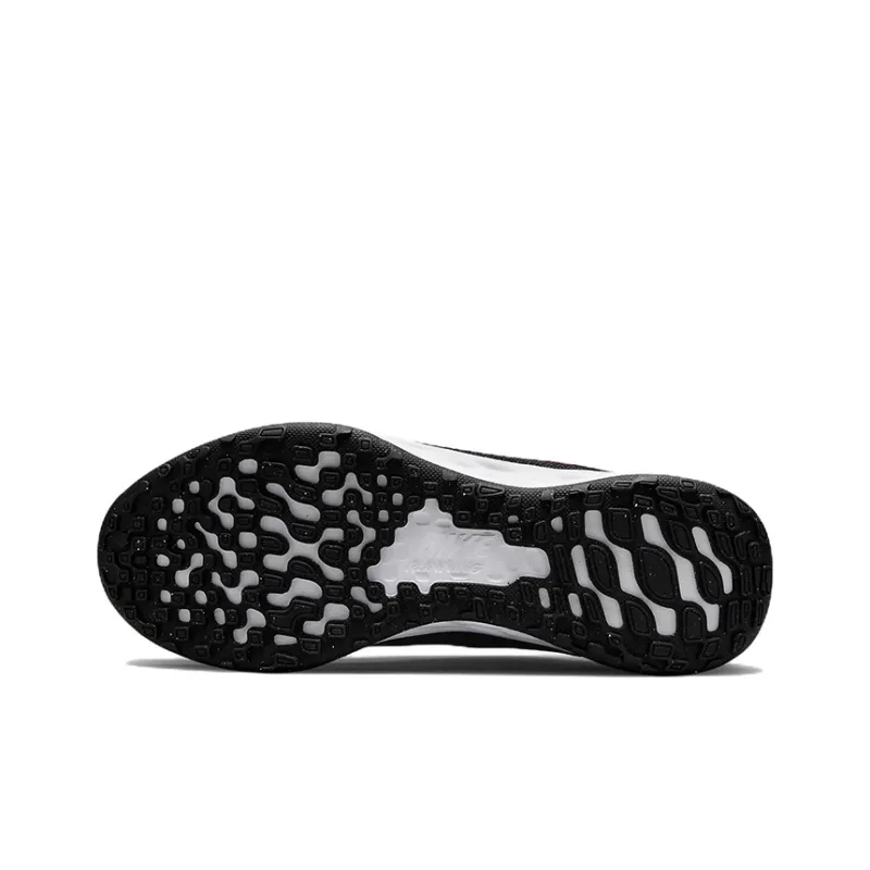 Nike REVOLUTION 6 Cushioning, Wear Resistant Low Top Kids' Running Shoes Black Pink Teenagers-5