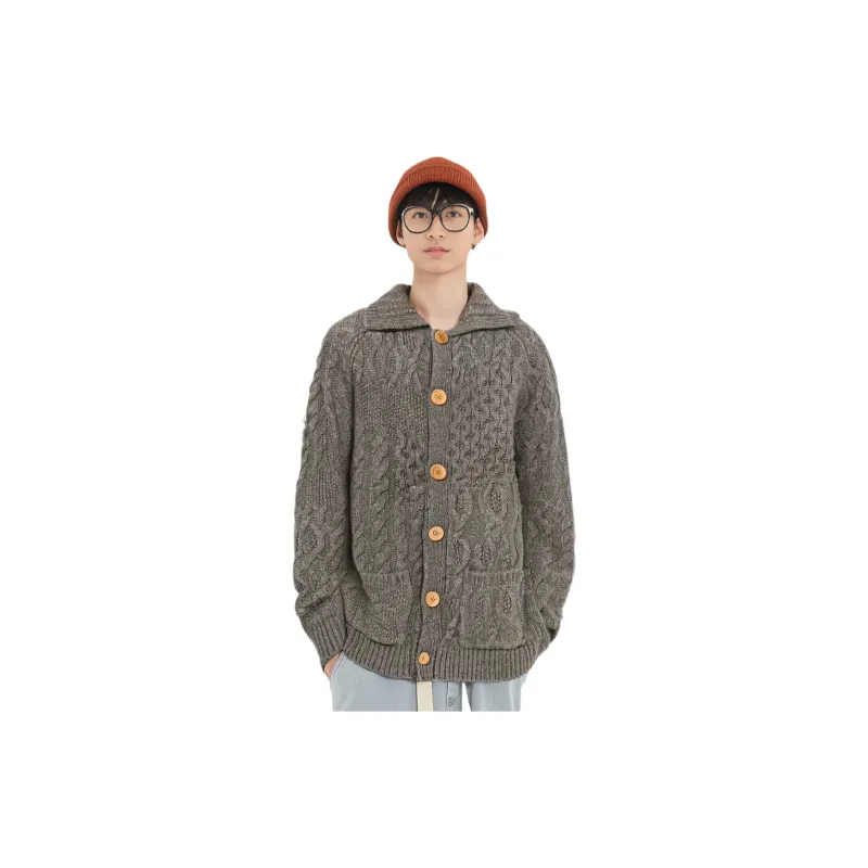 Beams Sweaters Unisex Gray-3