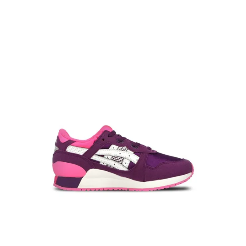 Asics Gel-Lyte Abrasion-Resistant Low-Top Kids' Running Shoes Purple Pink Children Aged 3-7 Years Old-1