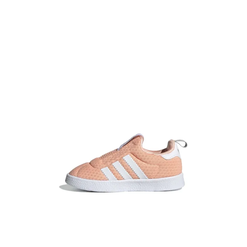 Adidas Originals GAZELLE Low-Top Skateboard Shoes Pink White Infant And Toddler-0