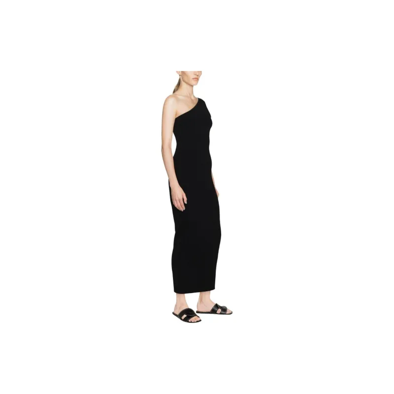 TOTEME One shoulder Ribbed knit Dress-3
