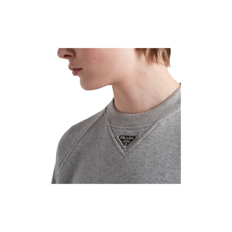 PRADA Triangle logo Sweatshirt-4