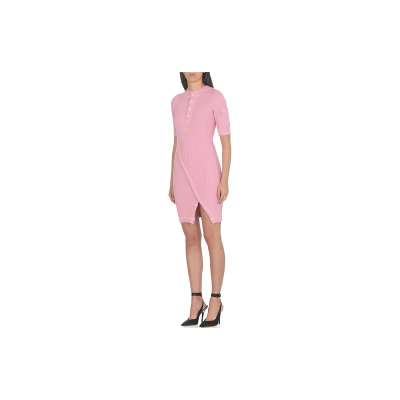 MOSCHINO Short-Sleeved Dresses Women's Pink-1