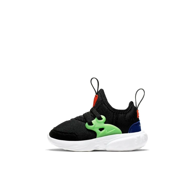 Nike React Presto Slip Resistant Shock Absorbers Low Top Toddler Shoes Black Green Infant And Toddler-0