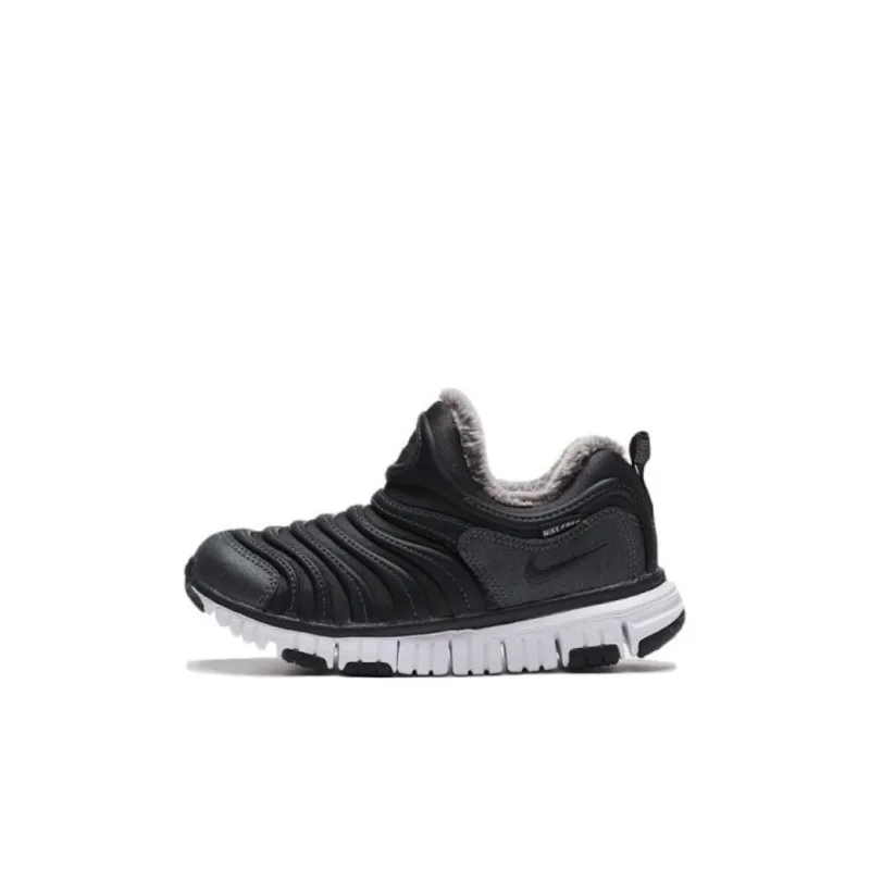 Nike Dynamo Free Slip-Resistant Cushioning Kids Lifestyle Shoes Black White Children Aged 3-7 Years Old-0