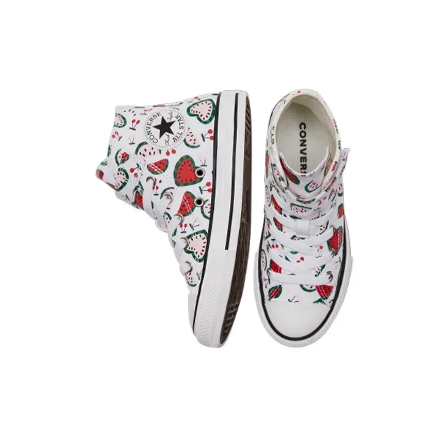 Converse All Star 1V Anti Slip Wear Resistant High Top Kids Canvas Shoes White Red Green Children Aged 3 7 Years Old-3