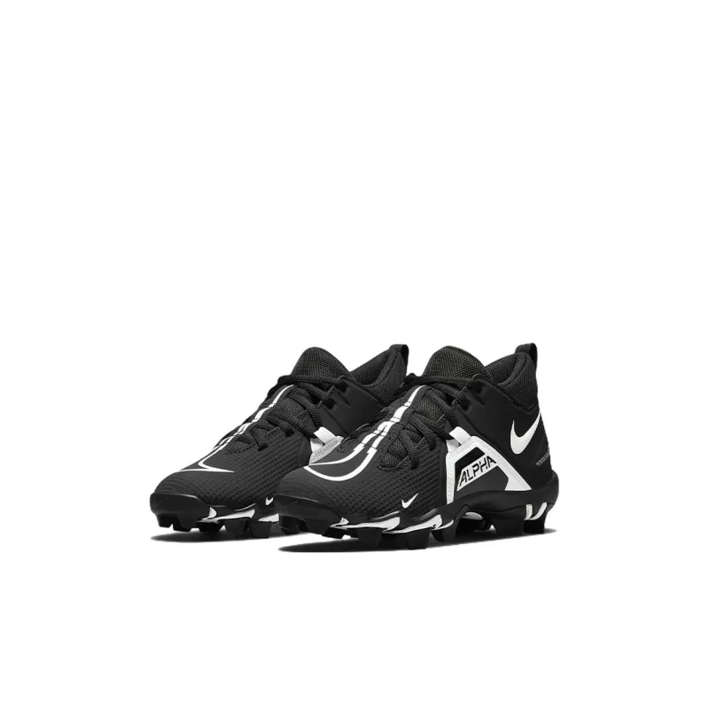 Nike Alpha Menace 3 Shark GS 'Black White'-2