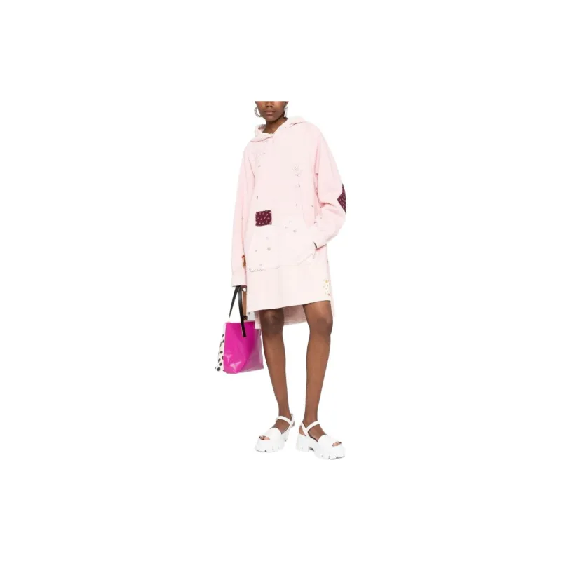 MARNI Embroidered Hoodie Dress-1