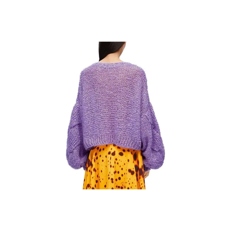 LOEWE Anagram Sweater 'Lavender'-3