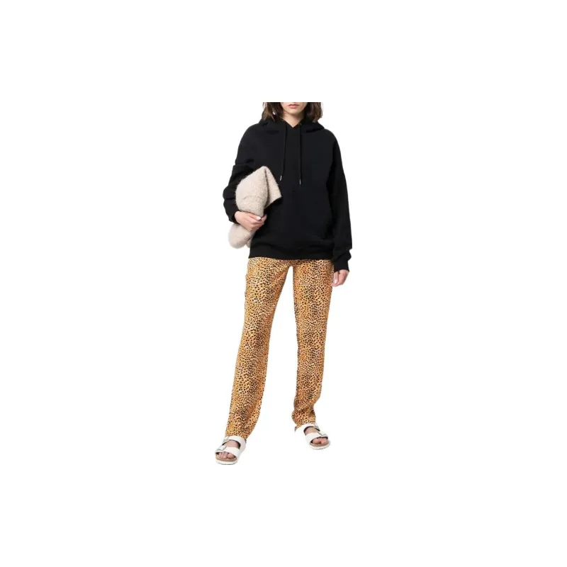 GANNI Knitted Sweatpants Women's Yellow-1