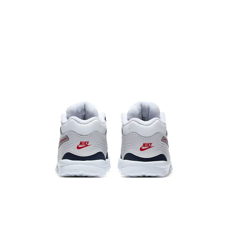 Nike Air Trainer 3 Mid Top Toddler Shoes White Blue Infant And Toddler-4
