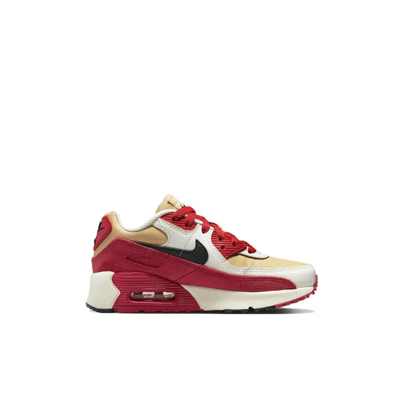 Nike Air Max 90 Leather Sesame Red Clay PS-1