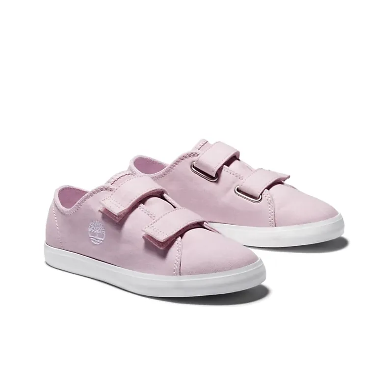 Timberland Newport Bay Low-Top Kids' Skateboarding Shoes Pink White Teenagers-1
